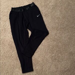 Nike Black Sweatpants with Silver Swoosh
